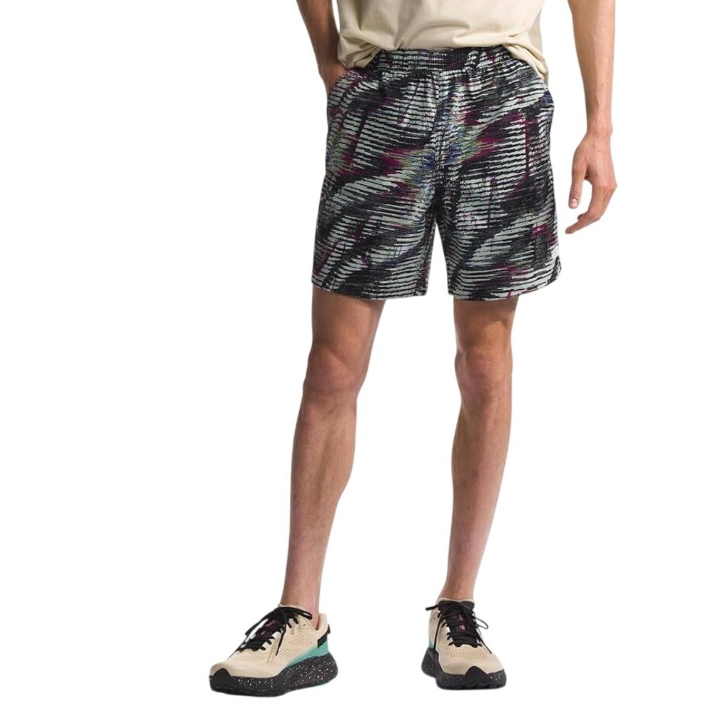 The North Face Mens Pull-On Shorts TNF Black Beta Abstract Print SMALL